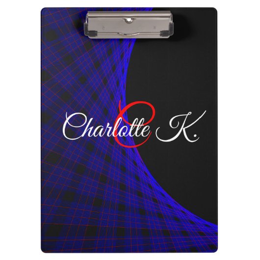 Geometric Space Carpet Clipboard Klembord (Voorkant)