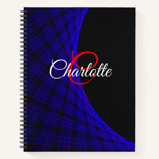 Geometric Space Carpet Spiral Notebook Notitieboek (Voorkant)