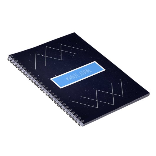 Geometric Starry Mountains #Vanlife Journal Notitieboek (Rechterzijde)