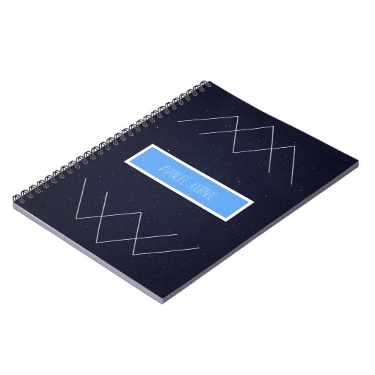 Geometric Starry Mountains #Vanlife Journal Notitieboek (Linkerzijde)