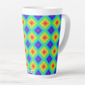 Geometric Topography - Latte Mug (Angle droit)