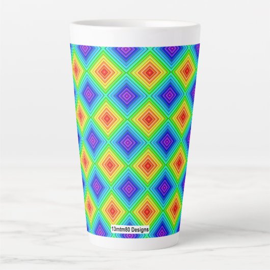 Geometric Topography - Latte Mug (Devant)
