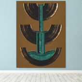 Geometric Vertical Abstract Composition Canvas Afdruk (Insitu (Houten vloer))