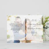 Geometric Wedding Programme van Whimsical Faded Fo (Staand voorkant)