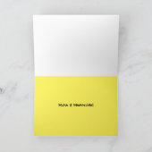 Géométrie Abstraite colorée Bonne carte d'annivers (Intérieur)