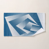 Géométrie bleu sarcelle (Serviette à main)