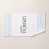 Géométrie bleue (Serviette à main)