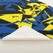 Géométrie d'art abstrait plaid jeté unique en son (3/4)