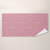Géométrie de ligne : Texture Vintage moderne (Serviette de bain)