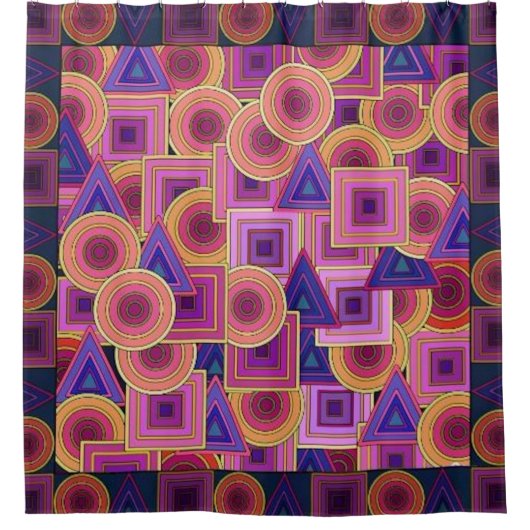 Geometrie Douchegordijn (Voorkant)