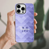 Géométrie du triangle violet carré Monogramme