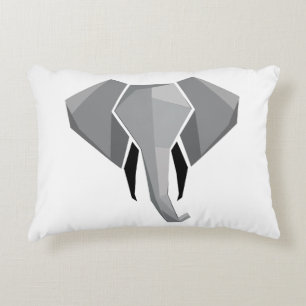 Geometrie Elephant Head Accent Kussen