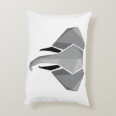 Geometrie Elephant Head Accent Kussen (Achterkant (Verticaal))