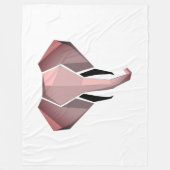 Geometrie Elephant Head Fleece Deken (Voorkant)