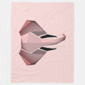 Geometrie Elephant Head Fleece Deken (Voorkant)