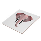 Geometrie Elephant Head Tegeltje (Zijkant)