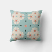 Géométrie en fleur douce Coussin (Verso)