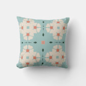 Géométrie en fleur douce Coussin (Recto)