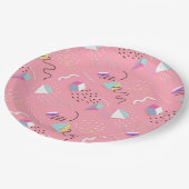 Geometrie en vierkant papieren bordje (Gekanteld)