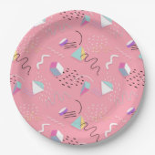 Geometrie en vierkant papieren bordje (Voorkant)