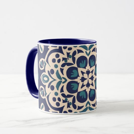 géométrie et calligraphie arab Mug (Devant gauche)