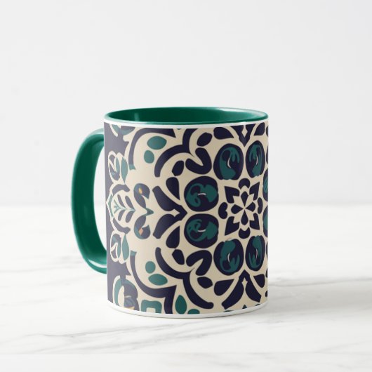 géométrie et calligraphie arab Mug (Devant gauche)