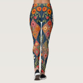 Géométrie florale : Leggings dynamiques générés pa (Dos)