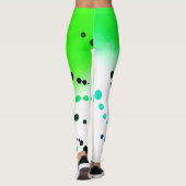 Géométrie funky Art Abstrait Leggings sans peur (Dos)