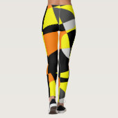 Géométrie funky Art Abstrait Leggings Sport (Dos)