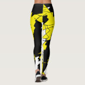 Géométrie funky Art Abstrait Sport Leggings (Dos)