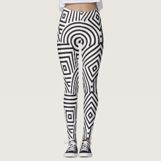 Géométrie graphique : Leggings Motifs de beauté