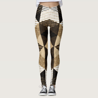 Geometrie herhalen: gestructureerd achtergrondontw leggings