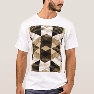 Geometrie herhalen: gestructureerd achtergrondontw t-shirt