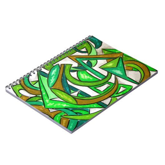 Geometrie Huiswerk-Abstracte kunst Hand geschilder Notitieboek (Linkerzijde)