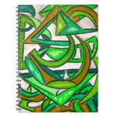 Geometrie Huiswerk-Abstracte kunst Hand geschilder Notitieboek (Voorkant)