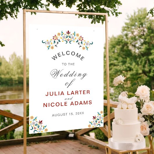 geometrie ingewikkelde klassieke motief bruiloft poster