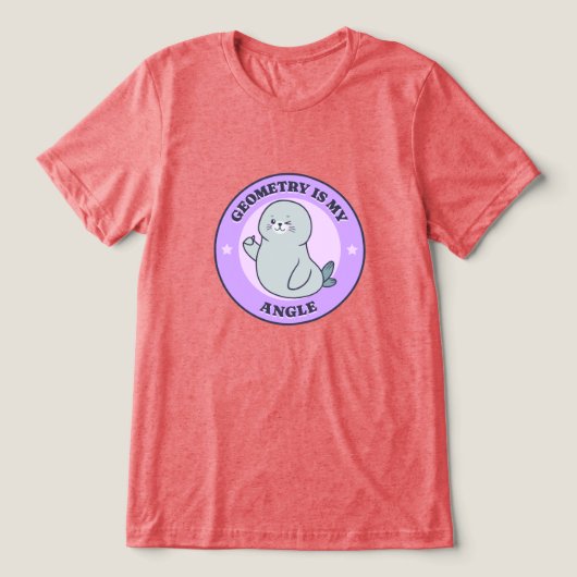 Geometrie is mijn ding Tri-Blend shirt (Design voorkant)