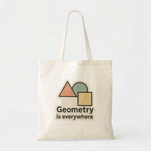 Geometrie is overal Sticker - kleurrijke vormen Tote Bag