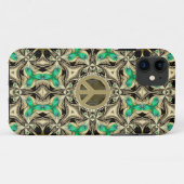 Géométrie médiévale Steampunk Paix iPhone 5 Coque (Dos (Horizontal))