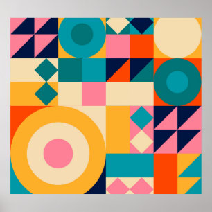 Geometrie minimalistisch:  illustratie Poster