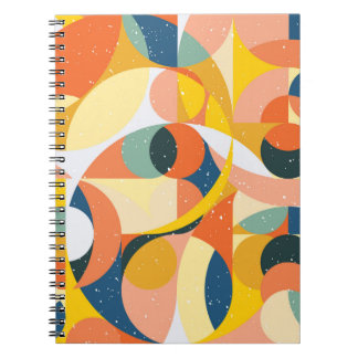 Geometrie minimalistisch kunstwerkpatroon met eenv notitieboek