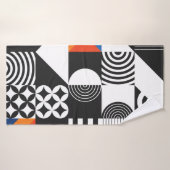 Géométrie moderne de style scandinave (Serviette de bain)