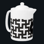 Géométrie noir et blanc<br><div class="desc">Noir et blanc- toujours dans le style- Montré ici dans une motif moderne design et design. Montré ici en noir et blanc pour ce look totalement chic</div>