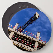 Geometrie omhoog in de lucht ronde button 6,0 cm (Voorkant /achterkant)