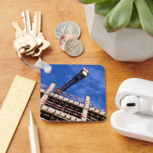 Geometrie omhoog in de lucht sleutelhanger