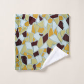 Géométrie romantique d'art moderne - jaune orange  (Gant de toilette)