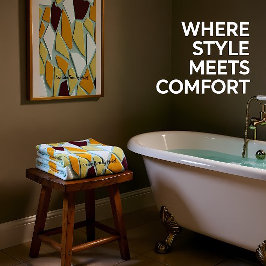 Géométrie romantique d'art moderne - jaune orange 