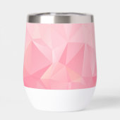 Géométrie Rose Esthétique Polygone Monogramme Mode (Arrière)