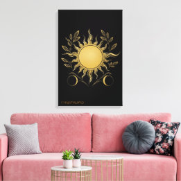 Géométrie Solaire Radiante Galerie Moderne Toile E