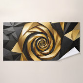 Géométrie spirale dorée (Serviette de bain)